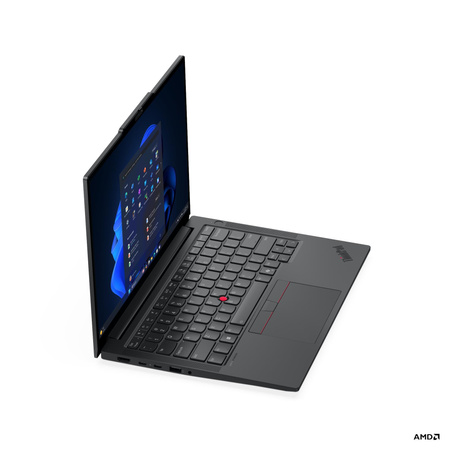 Lenovo ThinkPad E14 G7 AMD | Black | 14 " | IPS | WUXGA | 1920 x 1200 pixels | Anti-glare | AMD Ryzen 7 | 250 | 32 GB | SO-DIMM DDR5 | Solid-state drive capacity 512 GB | AMD Radeon 780M Graphics | Windows 11 Pro | 802.11ax | Bluetooth version 5.3 | Keybo