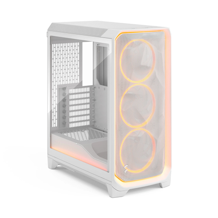 Fractal Design Meshify 3 Ambience Pro RGB White TG Clear PC-Gehäuse, Midi-Tower, E-ATX - weiß