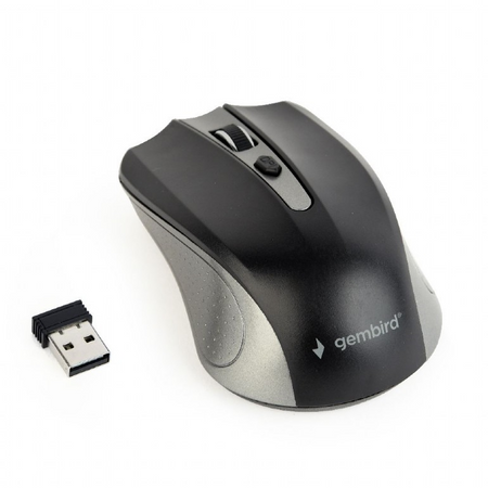 Gembird MUSW-4B-04-GB 2.4GHz Wireless Optical Mouse USB Optical Mouse Spacegrey/Black