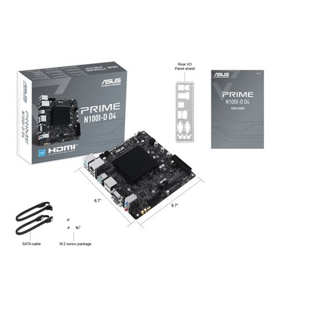 ASUS Prime N100I-D D4-CSM Mainboard, Intel N100, Mini-ITX – DDR4