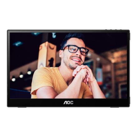 AOC 16T3EA | 16 " | IPS | FHD | 16:9 | 60 Hz | 4 ms | 1920 x 1080 pixels | 250 cd/m² | Black