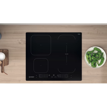 INDESIT Hob IB 65B60 NE  Induction, Number of burners/cooking zones 4, Touch, Timer, Black