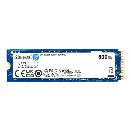 Kingston NV3 NVMe-SSD, PCIe 4.0, M.2 Typ 2280 - 500 GB
