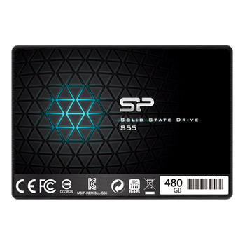 Silicon Power Slim S55 480 GB SSD form factor 2.5" SSD interface SATA Write speed 440 MB/s Read speed 550 MB/s