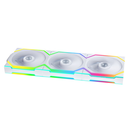 Wentylator Lian Li UNI FAN SL Wireless ARGB PWM, zestaw 3 szt. z kontrolerem - 120 mm, biały