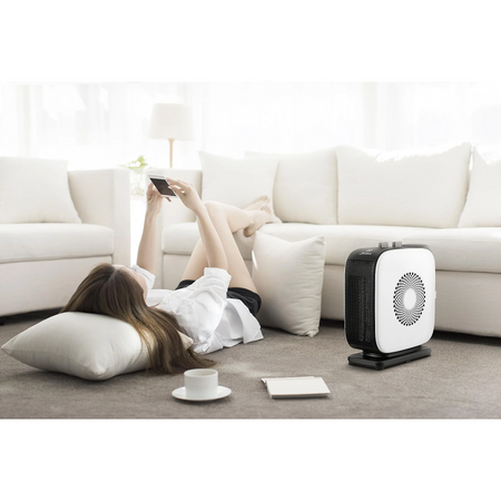 Midea Compact PTC Fan Heater | NTY15-19CA | Fan heater | 1500 W | Number of power levels 2 | Suitable for rooms up to 10 m² | White/Black