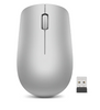 Lenovo Wireless Mouse 530 Optical Mouse, Platinum Grey, 2.4 GHz Wireless via Nano USB