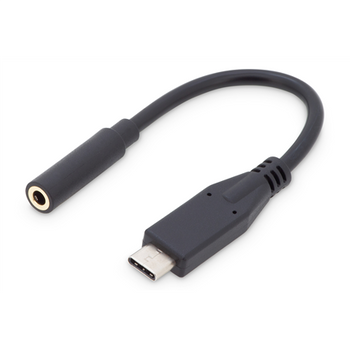 Digitus USB Type-C Audio adapter cable, Type-C - 3.5mm M/F, 0.2m, Audio input/output, Version 3.1 AK-300321-002-S	 3.5mm Type-C