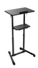 Stojak mobilny z k&amp;oacute;łkami z regulacją wysokości czarny Gembird
