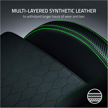 Razer Gaming Chair with Lumbar Support Iskur Black/Green