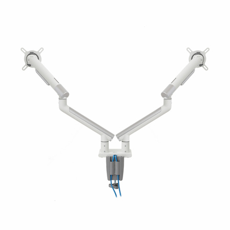 UCHWYT BIURKOWY GAZOWY DO 2 MONITORÓW LED/LCD 17-32" L-20GD ART 2-9kg 2xUSB 3.0 PREMIUM ALU