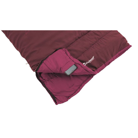 Outwell Champ Kids Deep Red, Sleeping Bag, 150 x 70 cm, 2 way open, L-shape, Red