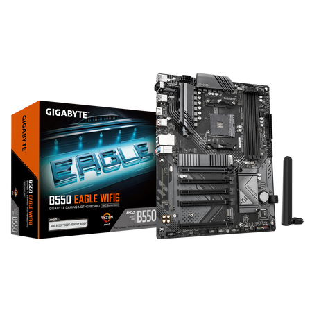 GIGABYTE B550 Eagle WiFi6 Mainboard, Sockel AM4, AMD B550, ATX, DDR4