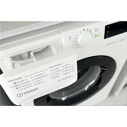 INDESIT Washing machine MTWE 81484 WK EE Energy efficiency class C, Front loading, Washing capacity 8 kg, 1400 RPM, Depth 60.5 cm, Width 59.5 cm, Display, Digital, White