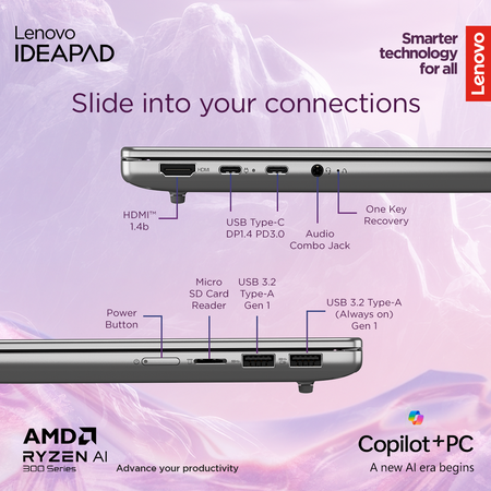 Lenovo IdeaPad Slim 5 14ARP10 | Luna Grey | 14 " | OLED | WUXGA | 1920 x 1200 pixels | Glossy | AMD Ryzen 7 | 7735HS | 16 (2x8GB) GB | SODIMM DDR5 | Solid-state drive capacity 1000 GB | AMD Radeon 680M Graphics | Windows 11 Home | 802.11ax | Bluetooth ver