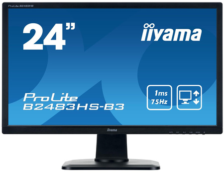 iiyama 24&amp;quot; TN B2483HS-B3 (GWARANCJA ZERO MARTWYCH PIXELI)