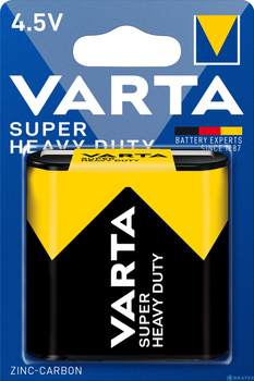 BATERIA CYNKOWA VARTA PŁASKA 3r12  4,5v  2700 mah SUPER HEAVY DUTY 1szt