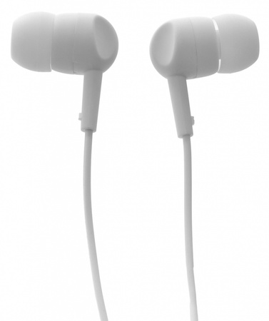 SŁUCHAWKI dokanałowe THOMSON  EAR3005W z mikrofonem białe jack