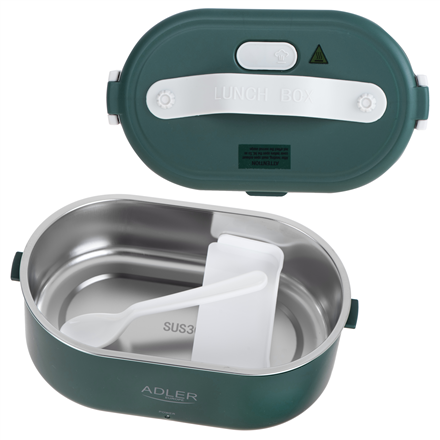 Adler | Electric lunch box with thermal bag | AD 4522 | 0.8 L | Plastic/Stainless steel | Green | Lid included