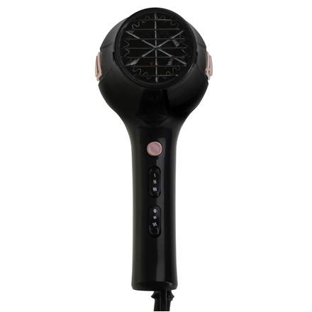 Adler Hair dryer with retractable power cord | AD 2283 | 2400 W | Number of temperature settings 3 | Diffuser nozzle | Black/Golden Rose