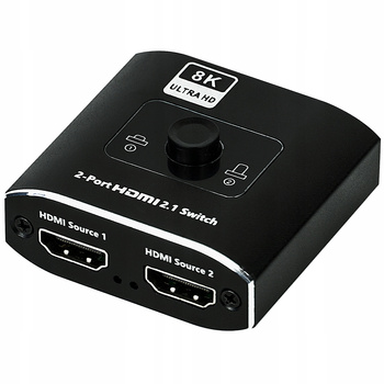 SWITCH HDMI 2.1 2x1 SPLITTER 1x2 8K@60Hz 4K@120Hz