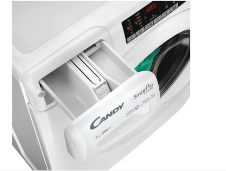 Candy | Washing Machine | CO4 274TWM6/1-S | Energy efficiency class A | Front loading | Washing capacity 7 kg | 1200 RPM | Depth 45 cm | Width 60 cm | Display | LCD | Wi-Fi | White