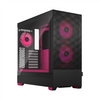 Fractal Design Pop Air RGB Side window Magenta Core TG Clear Tint ATX, mATX, Mini ITX Power supply included No