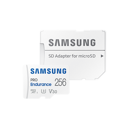 Samsung PRO Endurance MB-MJ256KA/EU 256 GB MicroSD Memory Card Flash memory class U3, V30, Class 10 SD adapter