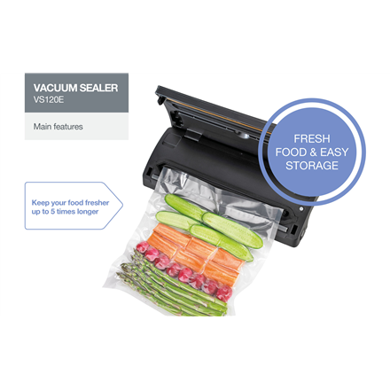 Gorenje Bar Vacuum sealer VS120E Power 120 W Grey
