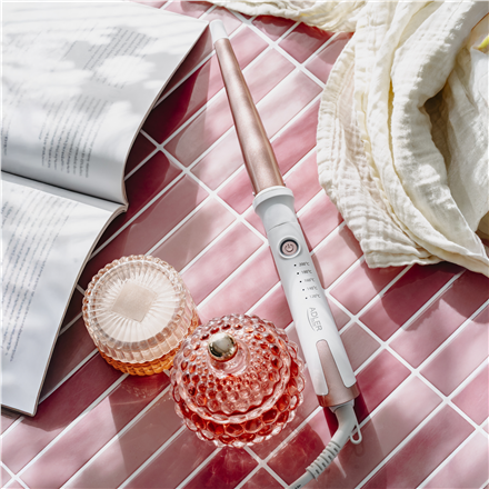 Adler Conical curling iron | AD 2119 | Barrel diameter 12-25 mm | Temperature (min) 120 °C | Temperature (max) 200 °C | Number of heating levels 5 | 45 W | White/Pink