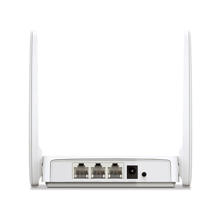 Mercusys Dual-Band Router AC10 802.11ac, 300+867 Mbit/s, 10/100 Mbit/s, Ethernet LAN (RJ-45) ports 2, Antenna type 4xFixed, White