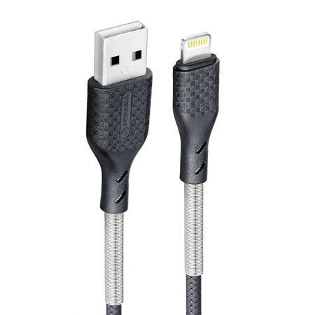 KABEL Lightning 2,4A CB-01A 1M Carbon Oplot Premium