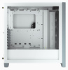 Corsair Tempered Glass Mid-Tower ATX Case iCUE 4000X RGB Side window, Mid-Tower, White, Power supply included No, Steel, Tempered Glass, Plastic