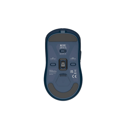Fury Gaming Mouse | Tanto T4 | Wired/Wireless | 2.4 GHz, Bluetooth, USB | Blue