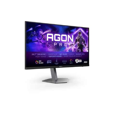 AOC AGON Pro AG276QZD2, 68,58 cm (27 Zoll) 240Hz, G-SYNC Compatibel, OLED - DP, 2xHDMI