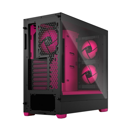 Fractal Design Pop Air RGB Side window Magenta Core TG Clear Tint ATX, mATX, Mini ITX Power supply included No