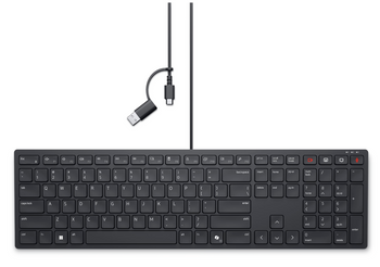 Dell | Collaboration Keyboard | KB525C | Keyboard | Wired | Russian (QWERTY) | Black | USB-C