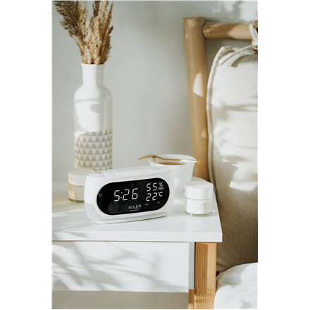 Adler LED clock with thermometer | AD 1186