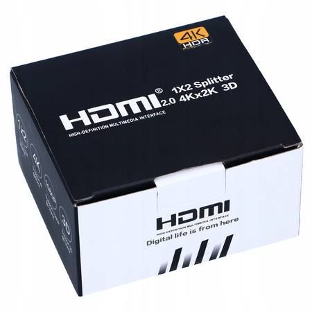 SPLITTER HDMI 1x2 ROZDZIELACZ 4K*2K ULTRA HD 4K