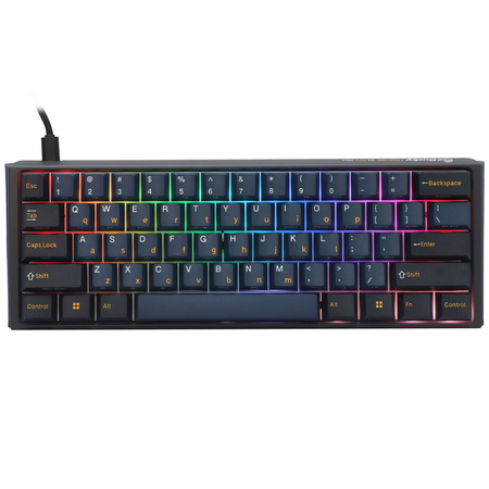 Ducky One 3 Pro Mini Nazca Line Gaming Tastatur, mechanisch, 8.000 Hz, Hot Swap, RGB - Cherry MX2A Brown, ANSI (US)