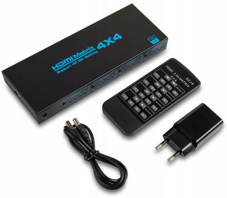 MATRIX HDMI 4x4 SWITCH SPLITTER HDCP PILOT FULL HD