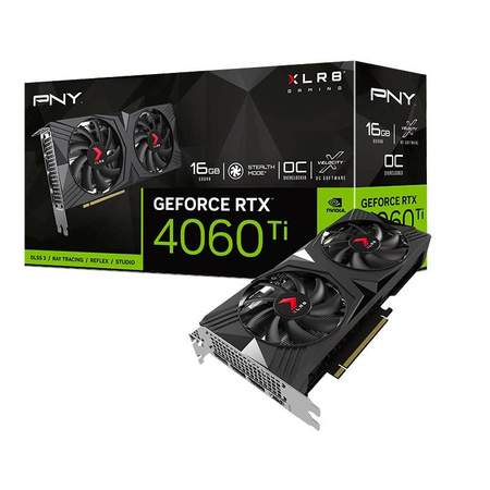 PNY GeForce RTX 4060 TI XLR8 Gaming VERTO OC DUAL FAN 16GB