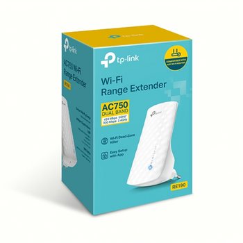 TP-LINK Extender RE190 802.11ac 2.4GHz/5GHz 300+433 Mbit/s MU-MiMO No no PoE Antenna type 3 Omni-directional