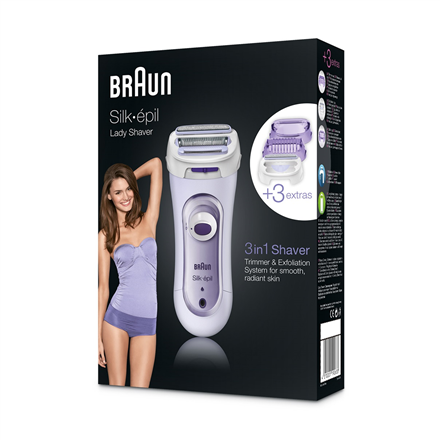 Braun Epilator Silk-épil LS5560 Operating time (max) 40 min, Number of power levels 1, Lilac
