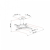 UCHWYT PODWIESZANY 16cm DO PROJEKTORA P-101B 15KG ART czarny