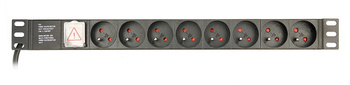 Listwa zasilająca do szaf Rack (PDU) Gembird EG-PDU-014-FC14 wtyk C14 1U (3m)