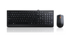 Lenovo USB Combo Keyboard & Mouse 300 Keyboard and Mouse Combo A keyboard & mouse combo that features a modern, space-saving design giving your desk a clean and stylish appeal. To go along with its design, the keyboard features a waterproof exterior keepi