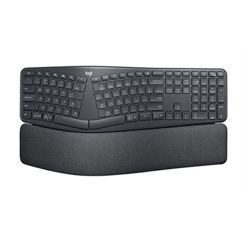 Logitech Keyboard K860 ERGO Split Ergonomic [DE] Grafit mit Handballenauflage