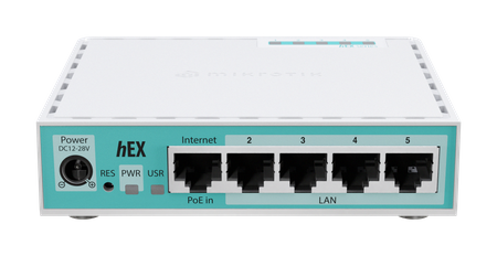 MikroTik RouterBOARD hEX | E50UG | 10/100/1000 Mbit/s | Ethernet LAN (RJ-45) ports 5 | Mesh Support No | MU-MiMO No | No mobile broadband