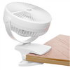 Adler Rechargeable Clip-on Desk Fan | AD 7342 | Table Fan | White | Diameter 15.5 cm | Number of speeds 3 | Oscillation | 5 W